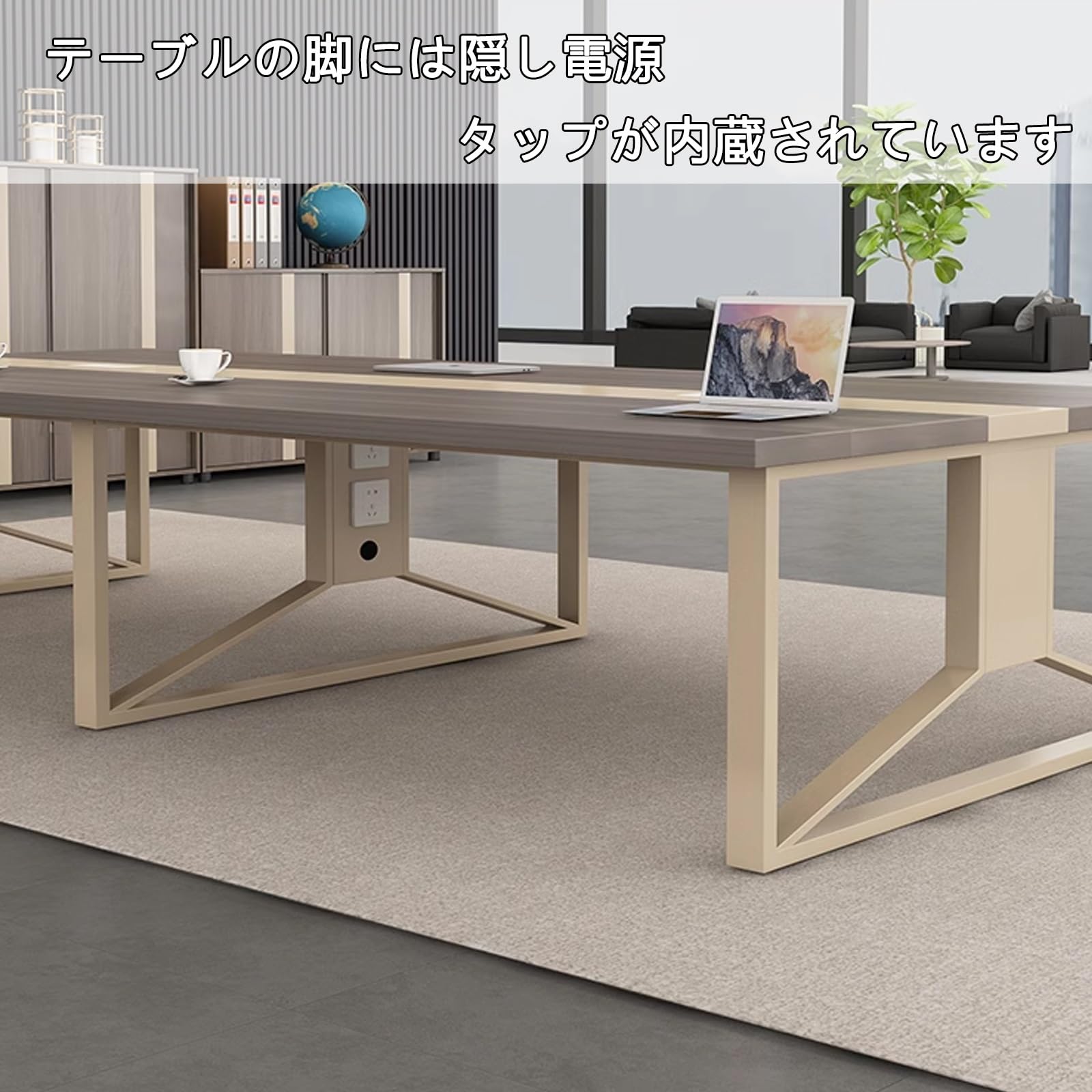 シルバー テーブル 事務机 6引き出し　セール中！ Amazon | 長机 オフィステーブル 会議用テーブル 会議テーブル